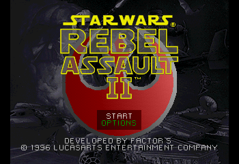 Star Wars - Rebel Assault II - The Hidden Empire Title Screen